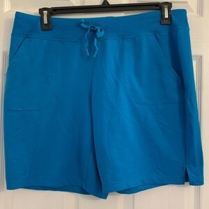 Athletic Works Women’s Bright Turquoise Drawstring Shorts. Size large $10